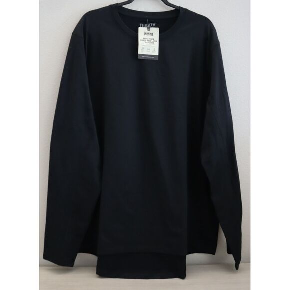 Duluth 81301 Mens Sz 2XL Black Devil Track Fleece Base Layer Crew Neck L/S Shirt - Picture 1 of 5